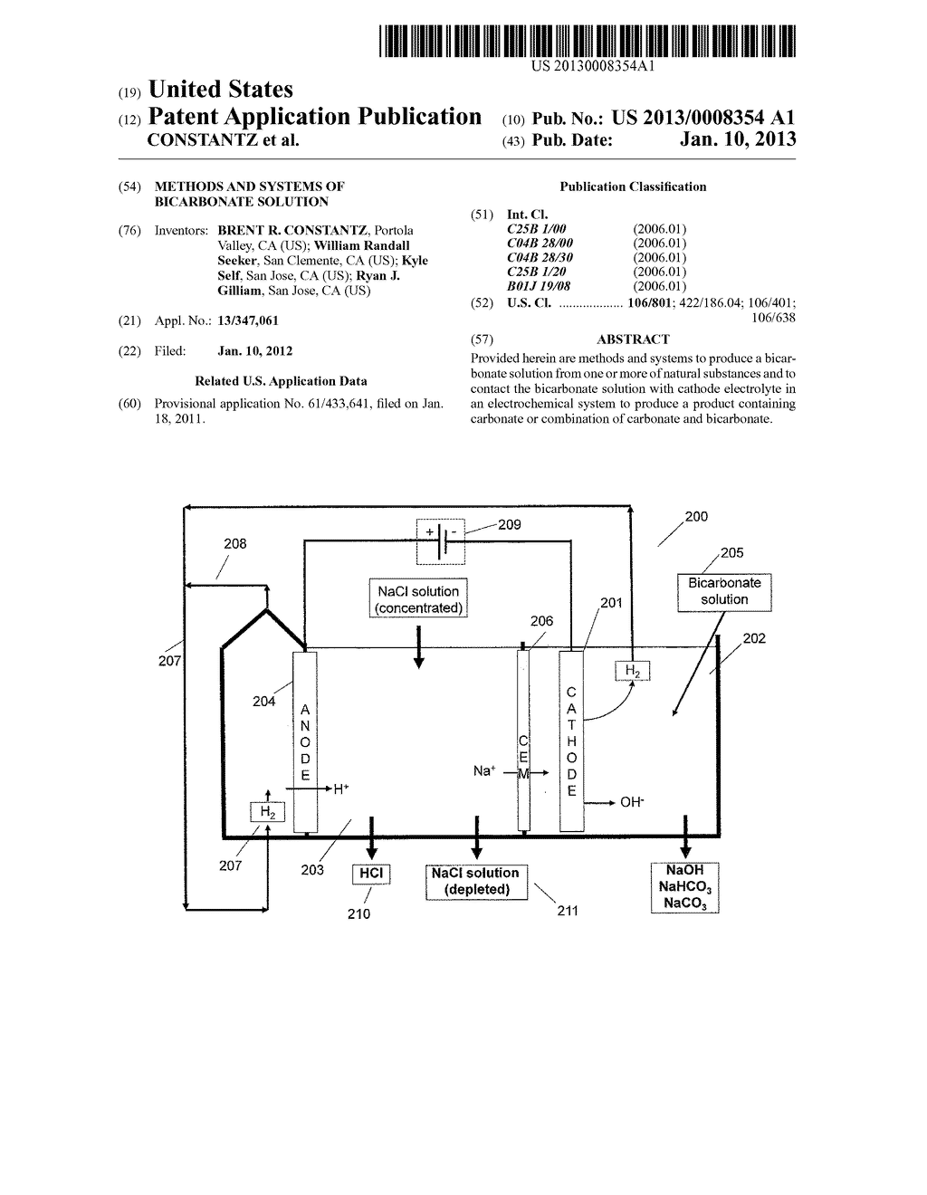 METHODS AND SYSTEMS OF BICARBONATE SOLUTION - diagram, schematic, and image 01