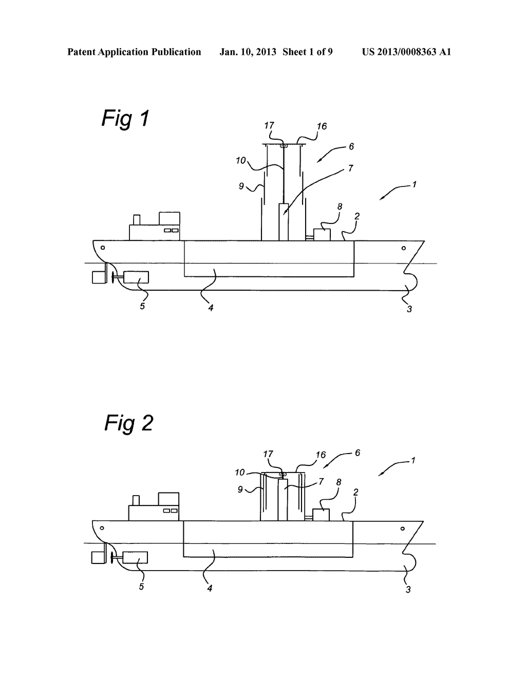 VESSEL COMPRISING A STOWABLE MAGNUS-EFFECT ROTOR - diagram, schematic, and image 02