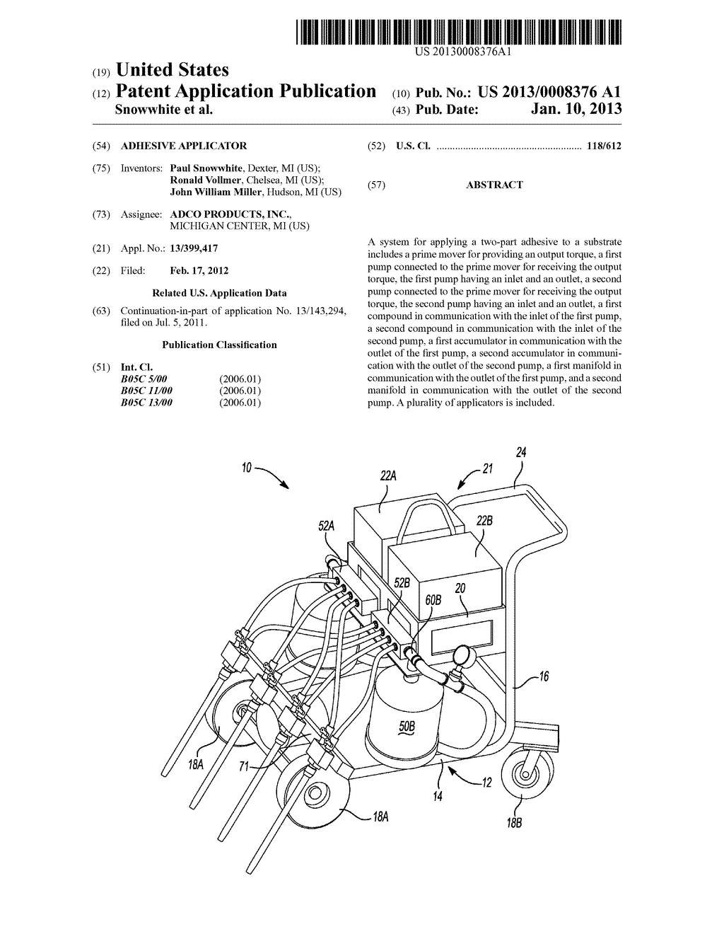 ADHESIVE APPLICATOR - diagram, schematic, and image 01