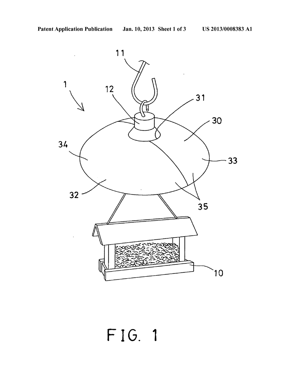 Squirrel proof bird feeder - diagram, schematic, and image 02