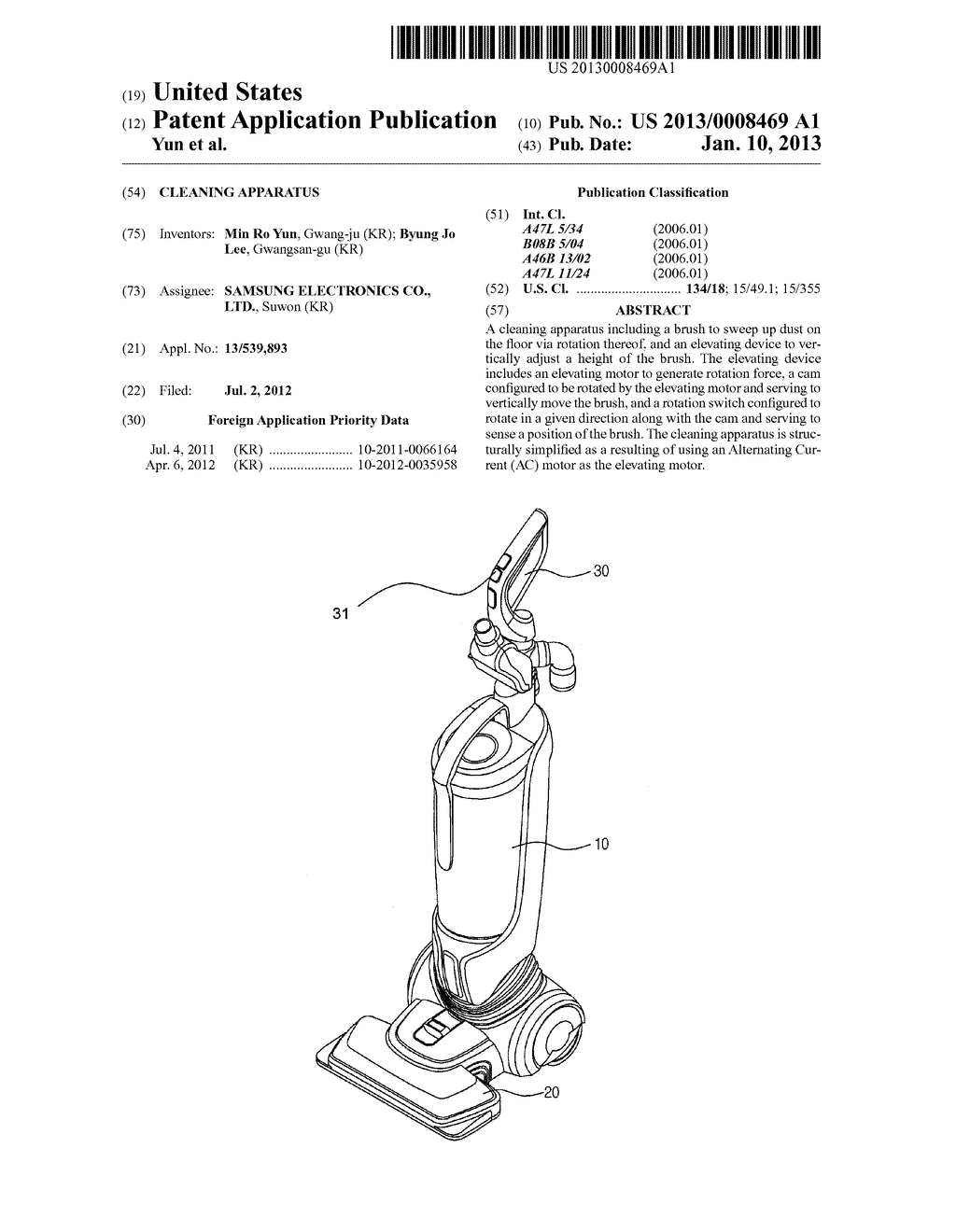 CLEANING APPARATUS - diagram, schematic, and image 01