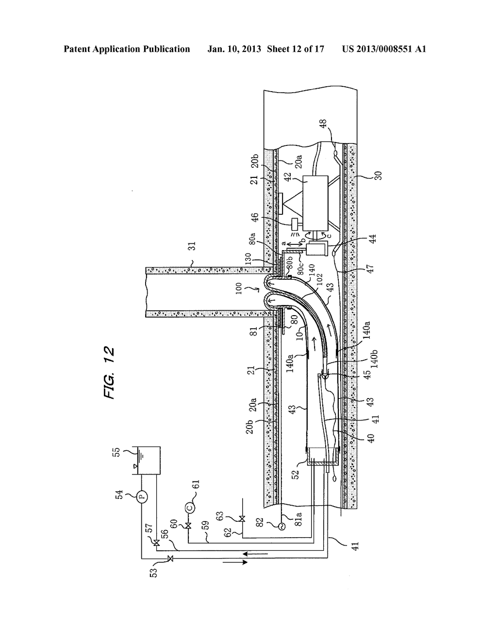 LATERAL PIPE LINING MATERIAL, METHOD FOR PRODUCTION OF SAME, AND LATERAL     PIPE LINING PROCESS - diagram, schematic, and image 13