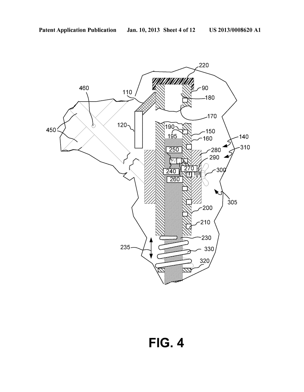 Adjustable enclosure and method for enclosing a work space having a     surface therein to be worked upon, the surface bearing a lead-based paint - diagram, schematic, and image 05