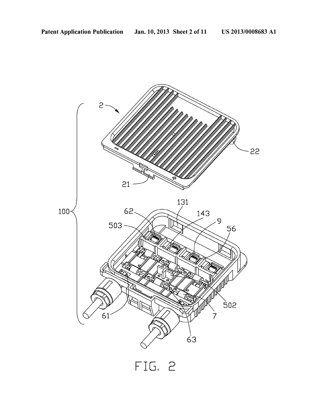 JUNCTION BOX WITH IMPROVED WATERPROOF SEAL - diagram, schematic, and image 03