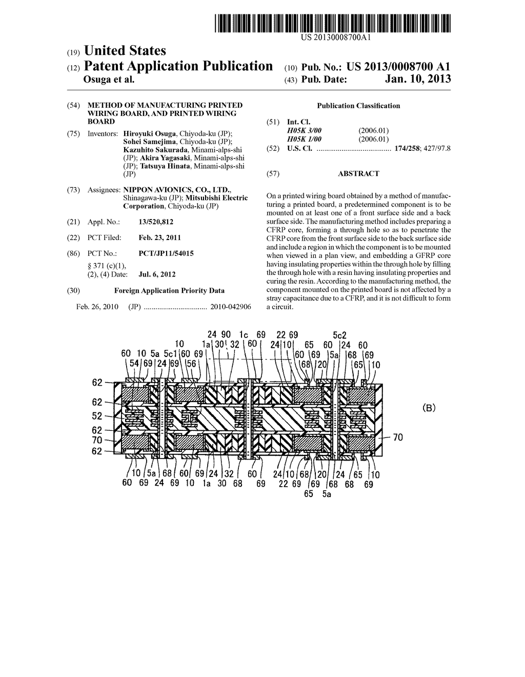 METHOD OF MANUFACTURING PRINTED WIRING BOARD, AND PRINTED WIRING BOARD - diagram, schematic, and image 01