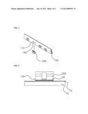 METAL STRIP ASSEMBLY FOR EMI SHIELD CASE, EMI SHIELD CASE INCLUDING THE     SAME, AND FABRICATION METHOD OF THE CASE diagram and image