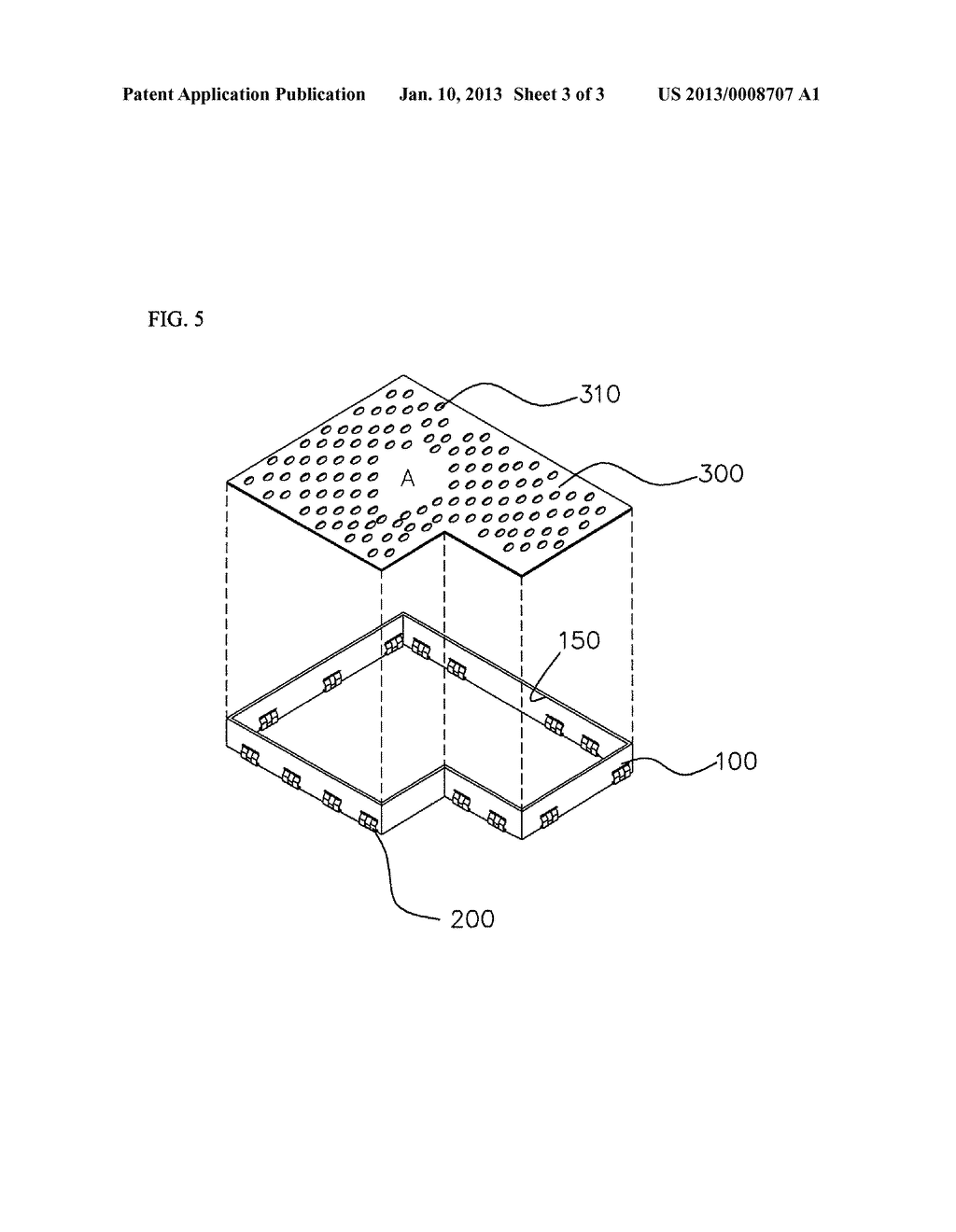 METAL STRIP ASSEMBLY FOR EMI SHIELD CASE, EMI SHIELD CASE INCLUDING THE     SAME, AND FABRICATION METHOD OF THE CASE - diagram, schematic, and image 04