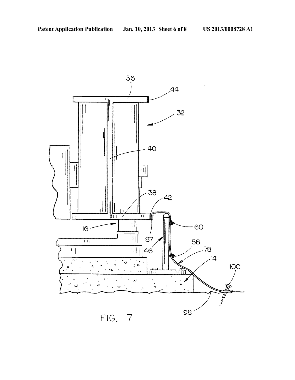 Snow shield for a truck scale - diagram, schematic, and image 07