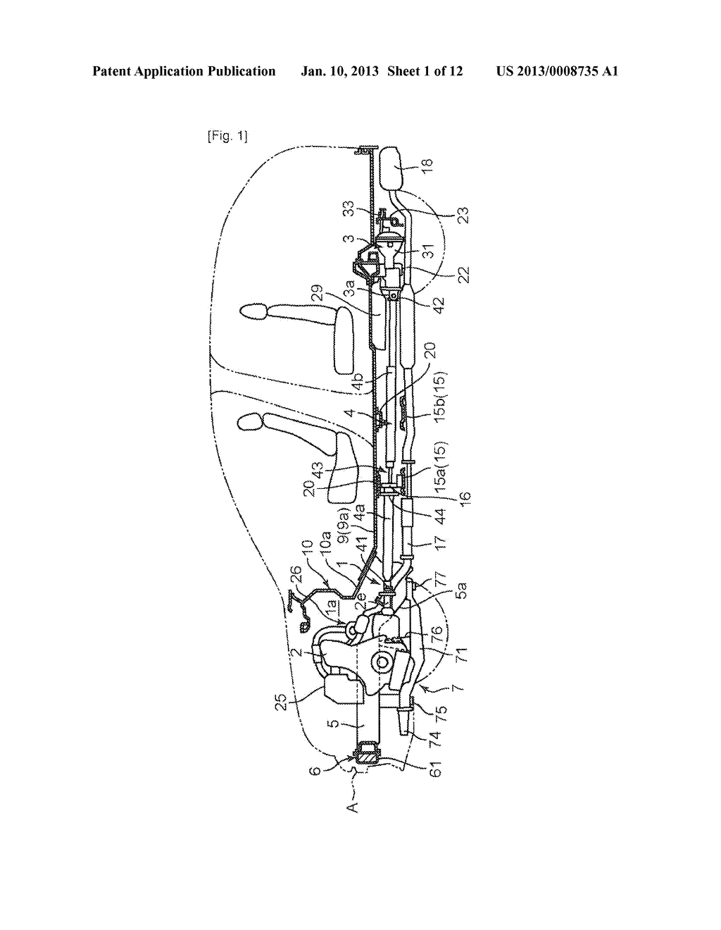 POWERTRAIN SYSTEM FOR MOTOR VEHICLE AND MOTOR VEHICLE LOWER STRUCTURE     HAVING THE SAME - diagram, schematic, and image 02