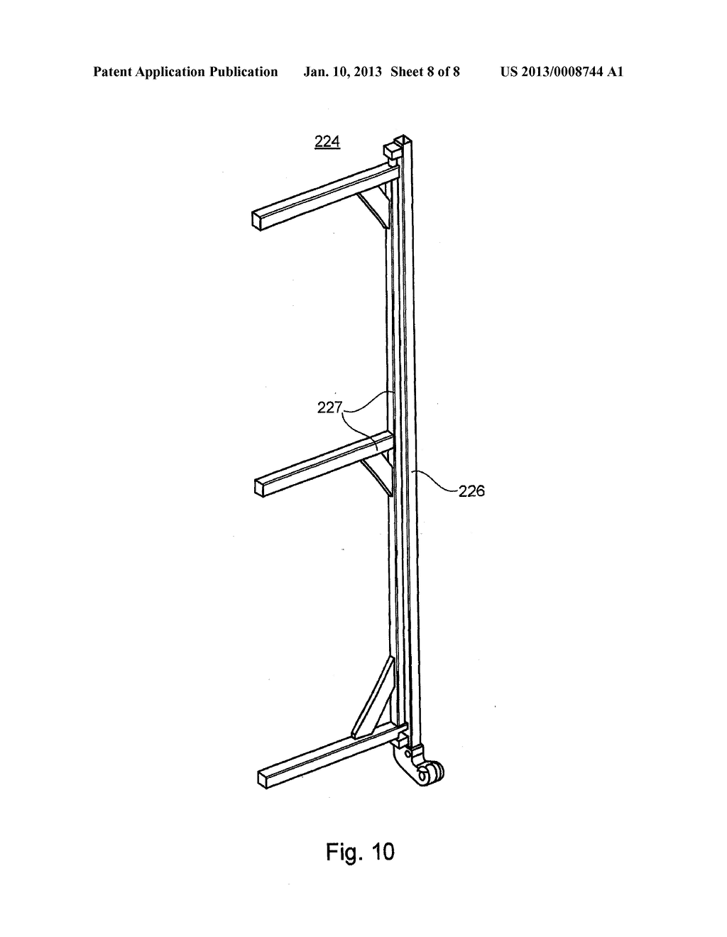 PRINTING TOWER OF A PRESS HAVING A VERTICALLY MOVABLE PLATFORM AND METHOD     FOR PROVIDING THE PLATFORM - diagram, schematic, and image 09