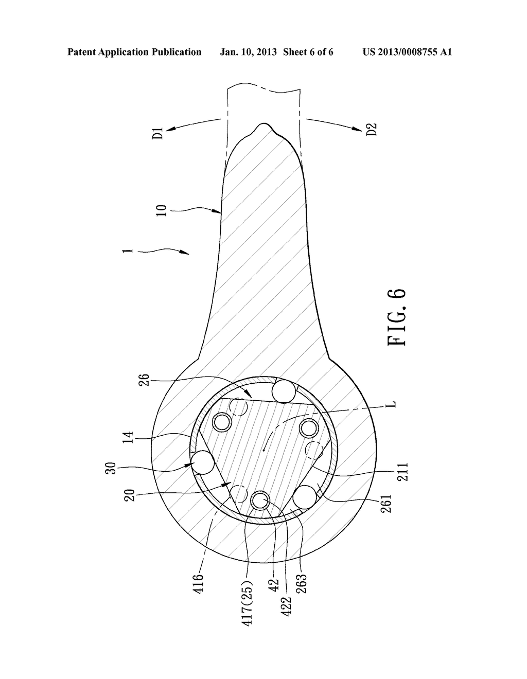 Clutch Capable of Force Transmission in a Selected One of Two Directions - diagram, schematic, and image 07