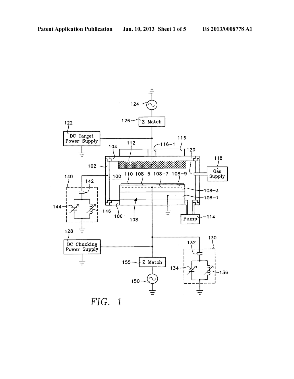 PHYSICAL VAPOR DEPOSITION CHAMBER WITH CAPACITIVE TUNING AT WAFER SUPPORT - diagram, schematic, and image 02