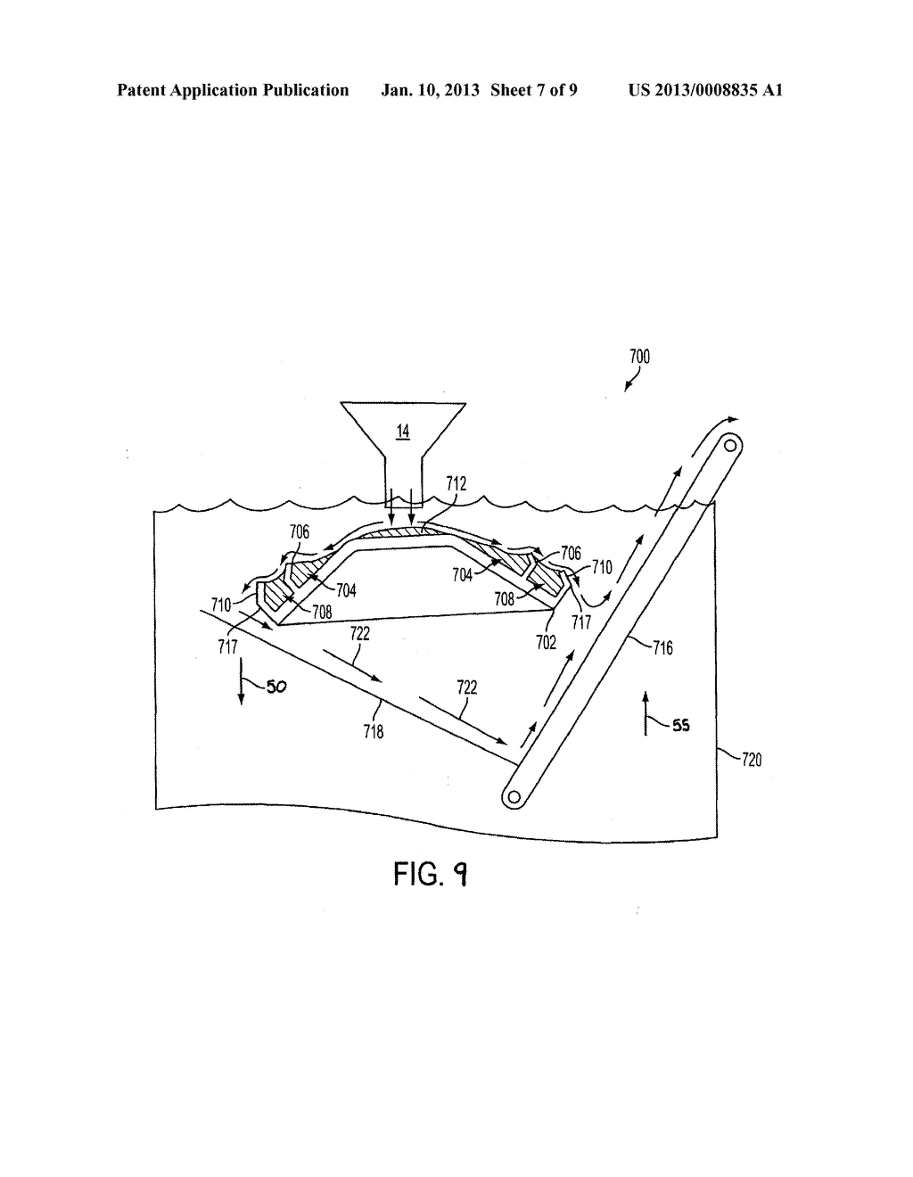 SYSTEM AND METHOD FOR SEPARATION OF MATERIALS OF DIFFERENT SPECIFIC     GRAVITIES - diagram, schematic, and image 08