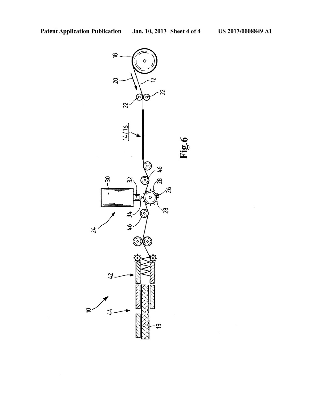 Device for Folding a Web-Shaped Filter Medium and Method for Producing a     Filter Element Folded in a Zigzag Shape - diagram, schematic, and image 05