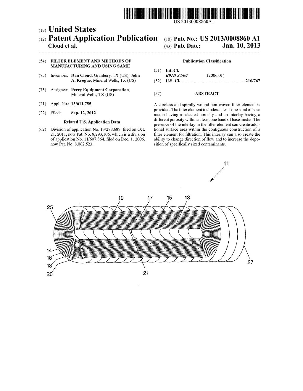 Filter Element and Methods of Manufacturing and Using Same - diagram, schematic, and image 01