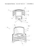 CLOSURE WITH A CHAMBER AND COMPONENT ASSEMBLY FOR SAID CLOSURE diagram and image