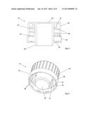 CLOSURE WITH A CHAMBER AND COMPONENT ASSEMBLY FOR SAID CLOSURE diagram and image