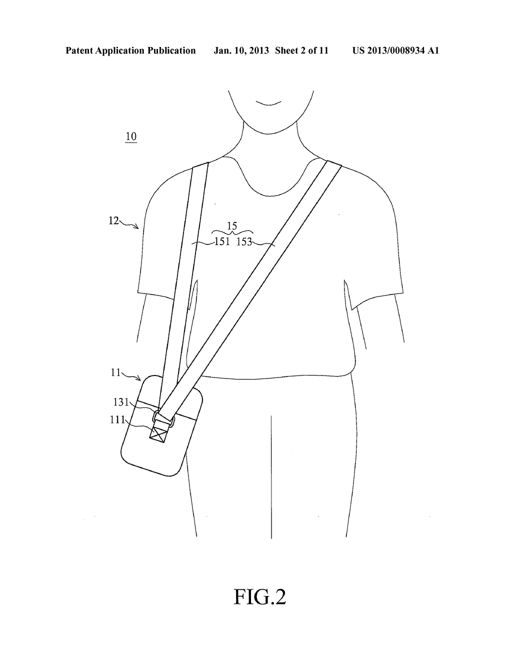 DUAL SHOULDER STRAP SIDE-CARRYING BAG AND DOUBLE SHOULDER STRAP HARNESS - diagram, schematic, and image 03