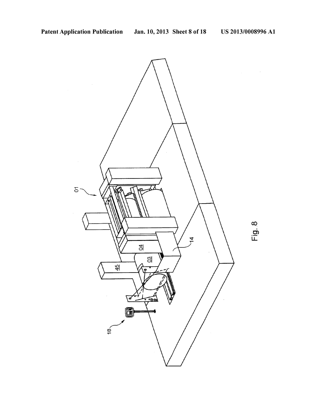 REEL CHANGER HAVING A SECURING MEANS FOR A SAFETY AREA - diagram, schematic, and image 09