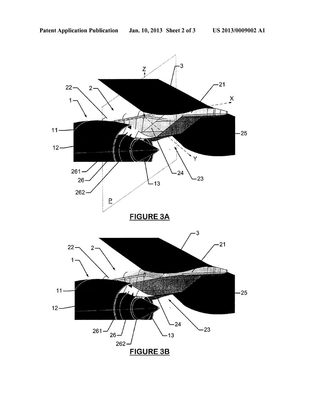 TURBOSHAFT ENGINE SUPPORTING PYLON COVERED WITH A POROUS MATERIAL AND     TURBOSHAFT ENGINE/PYLON ASSEMBLY - diagram, schematic, and image 03