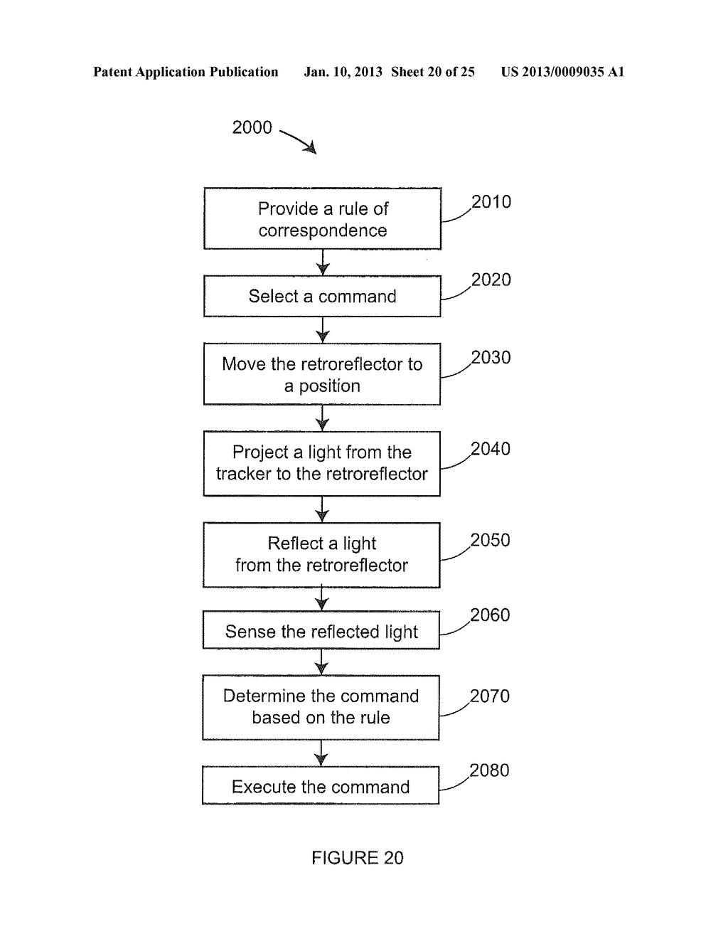 METHOD AND APPARATUS FOR USING GESTURES TO CONTROL A LASER TRACKER - diagram, schematic, and image 21