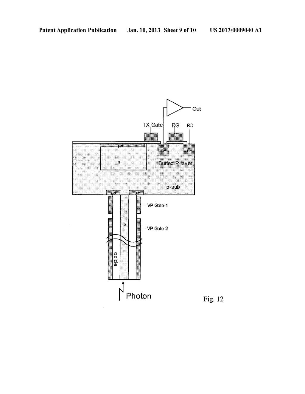 ACTIVE PIXEL SENSOR WITH NANOWIRE STRUCTURED PHOTODETECTORS - diagram, schematic, and image 10