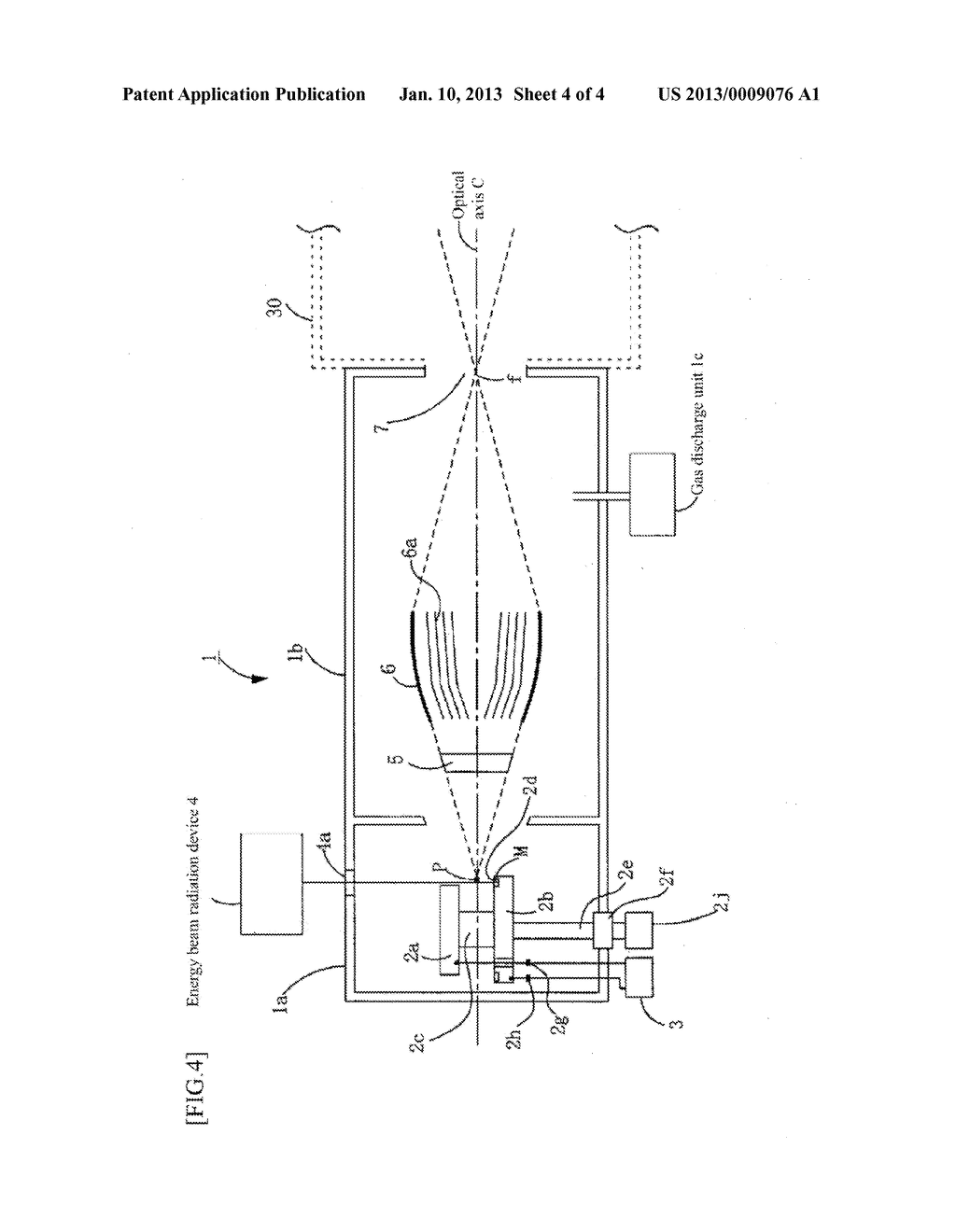 EXTREME ULTRAVIOLET LIGHT SOURCE AND POSITIONING METHOD OF LIGHT FOCUSING     OPTICAL MEANS - diagram, schematic, and image 05