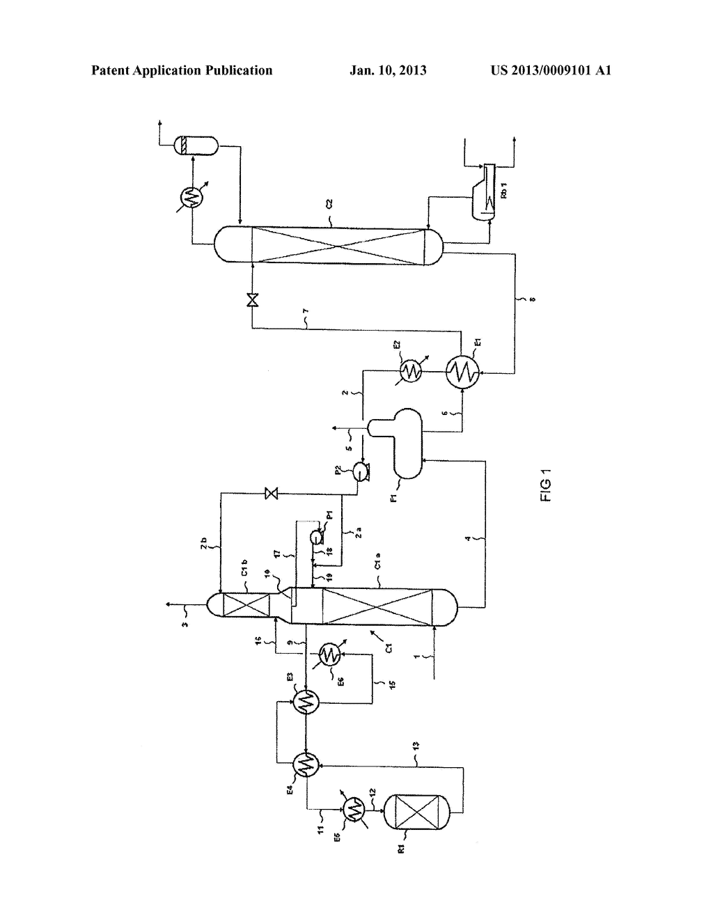 GAS DEACIDIZING METHOD USING AN ABSORBENT SOLUTION WITH COS REMOVAL     THROUGH HYDROLYSIS - diagram, schematic, and image 02