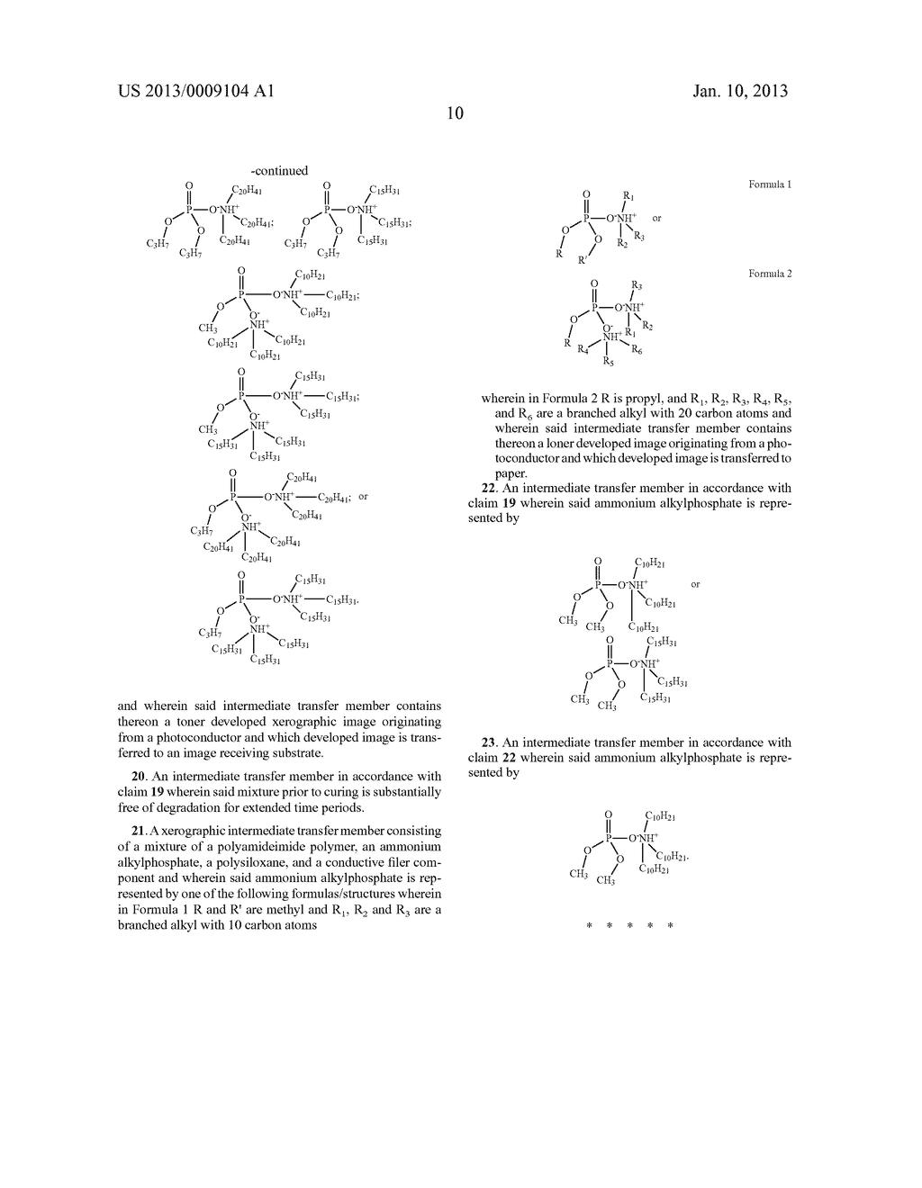 AMMONIUM ALKYLPHOSPHATE CONTAINING INTERMEDIATE TRANSFER MEMBERS - diagram, schematic, and image 12