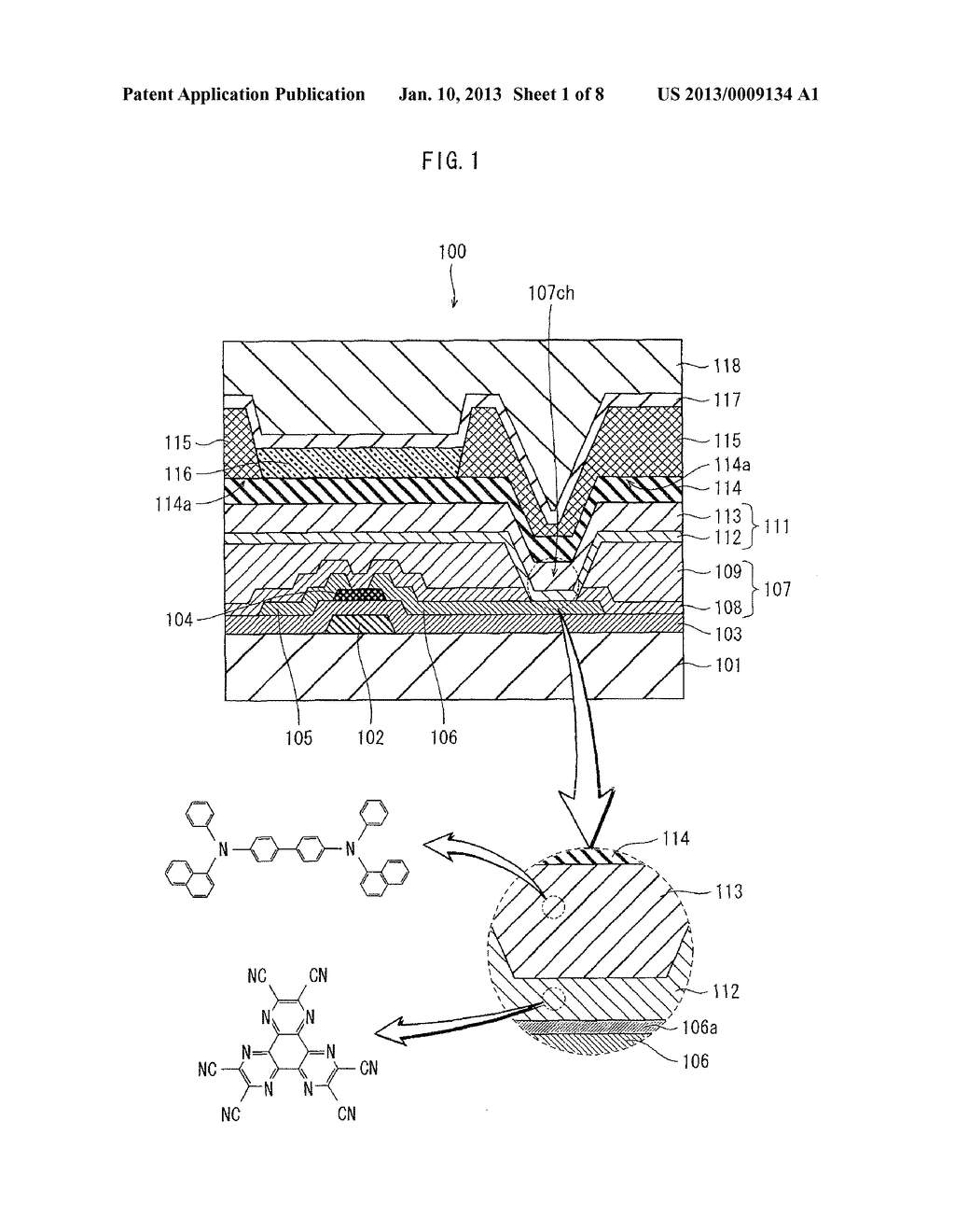 ORGANIC EL DEVICE AND METHOD FOR MANUFACTURING THE SAME - diagram, schematic, and image 02