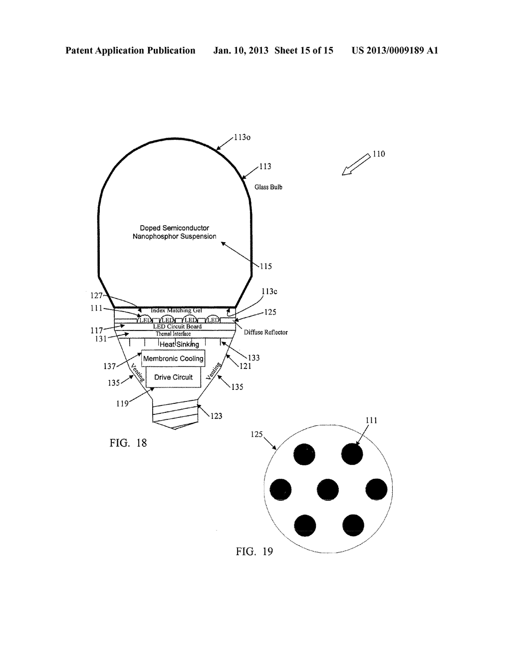 LIGHTING USING SOLID STATE DEVICE AND PHOSPHORS TO PRODUCE LIGHT     APPROXIMATING A BLACK BODY RADIATION SPECTRUM - diagram, schematic, and image 16