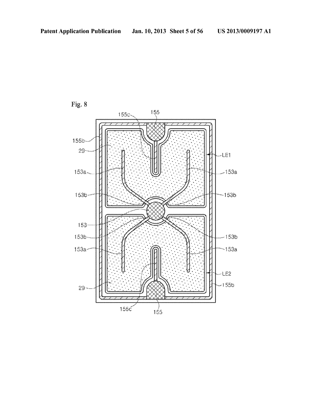 LIGHT EMITTING DIODE HAVING ELECTRODE PADS - diagram, schematic, and image 06