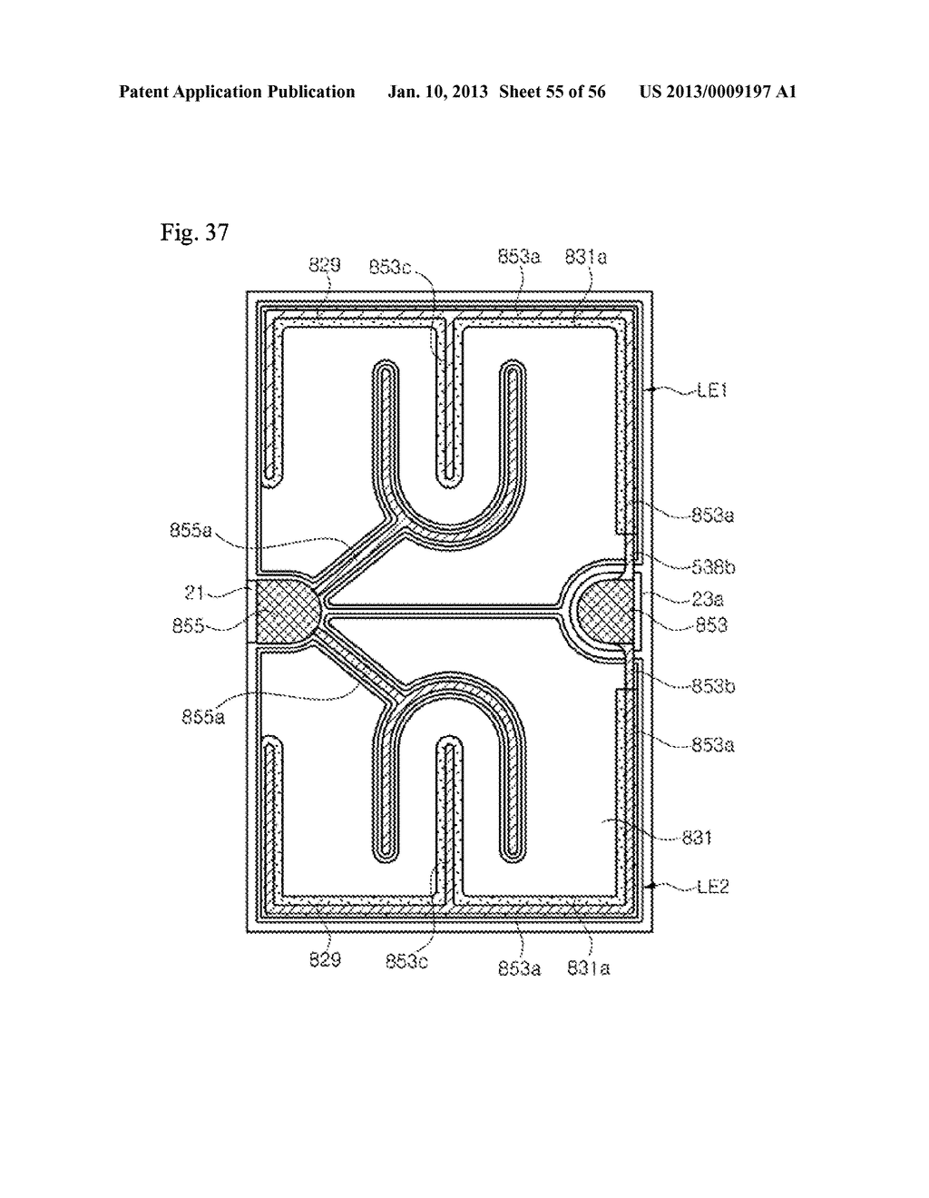 LIGHT EMITTING DIODE HAVING ELECTRODE PADS - diagram, schematic, and image 56