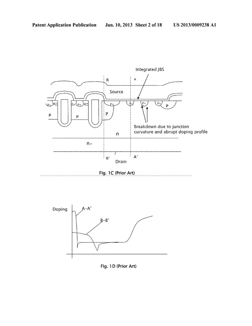 ENHANCING SCHOTTKY BREAKDOWN VOLTAGE (BV) WITHOUT AFFECTING AN INTEGRATED     MOSFET-SCHOTTKY DEVICE LAYOUT - diagram, schematic, and image 03