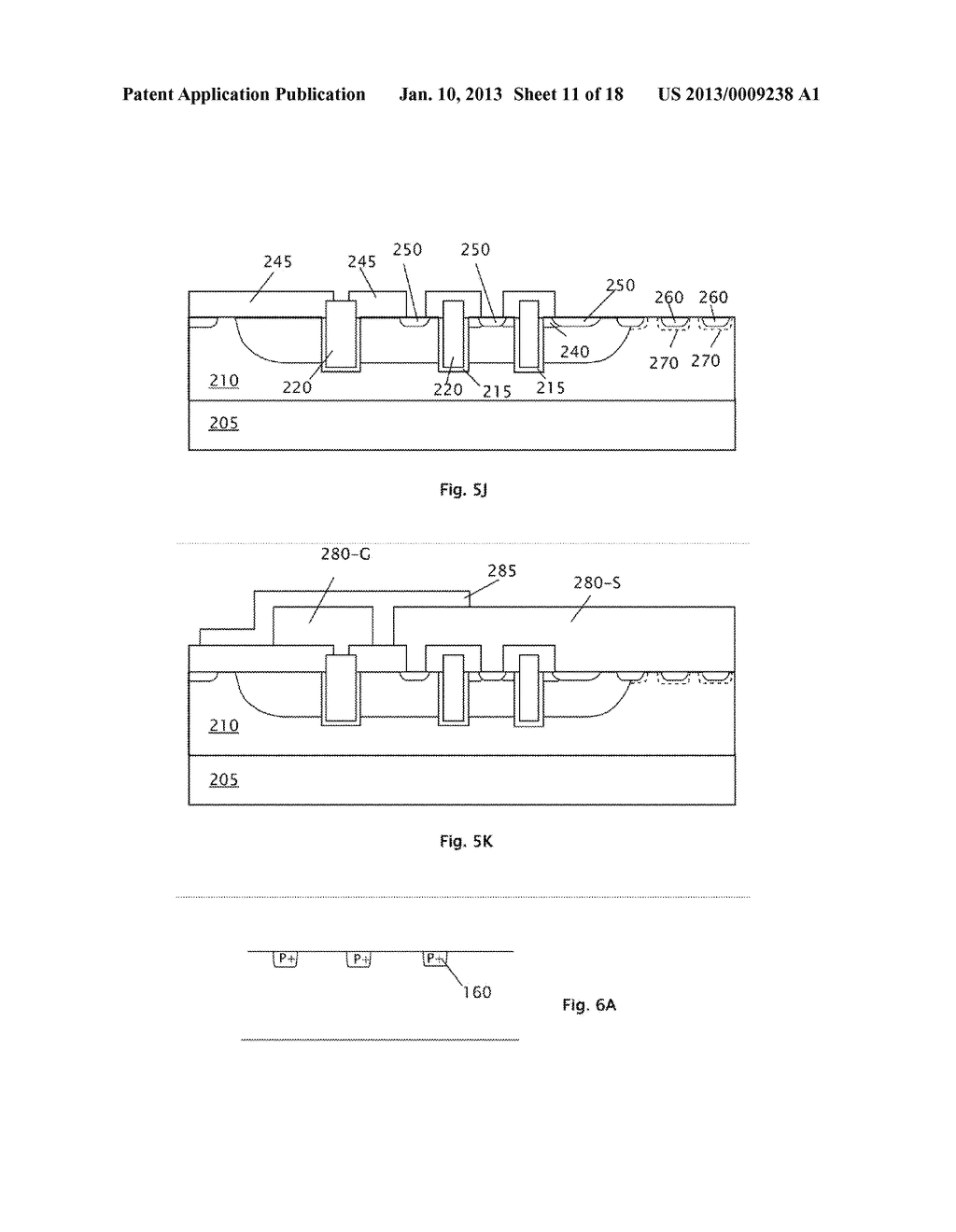 ENHANCING SCHOTTKY BREAKDOWN VOLTAGE (BV) WITHOUT AFFECTING AN INTEGRATED     MOSFET-SCHOTTKY DEVICE LAYOUT - diagram, schematic, and image 12