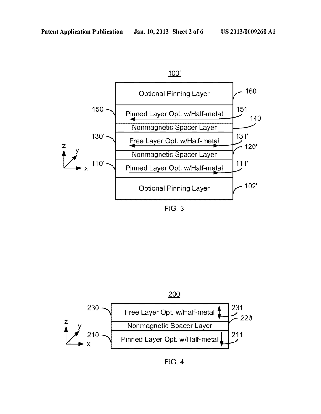 Method And System For Providing A Magnetic Junction Using Half Metallic     Ferromagnets - diagram, schematic, and image 03