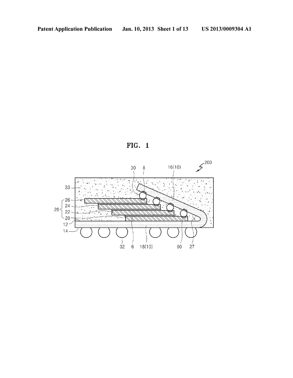 CHIP-STACKED SEMICONDUCTOR PACKAGE - diagram, schematic, and image 02