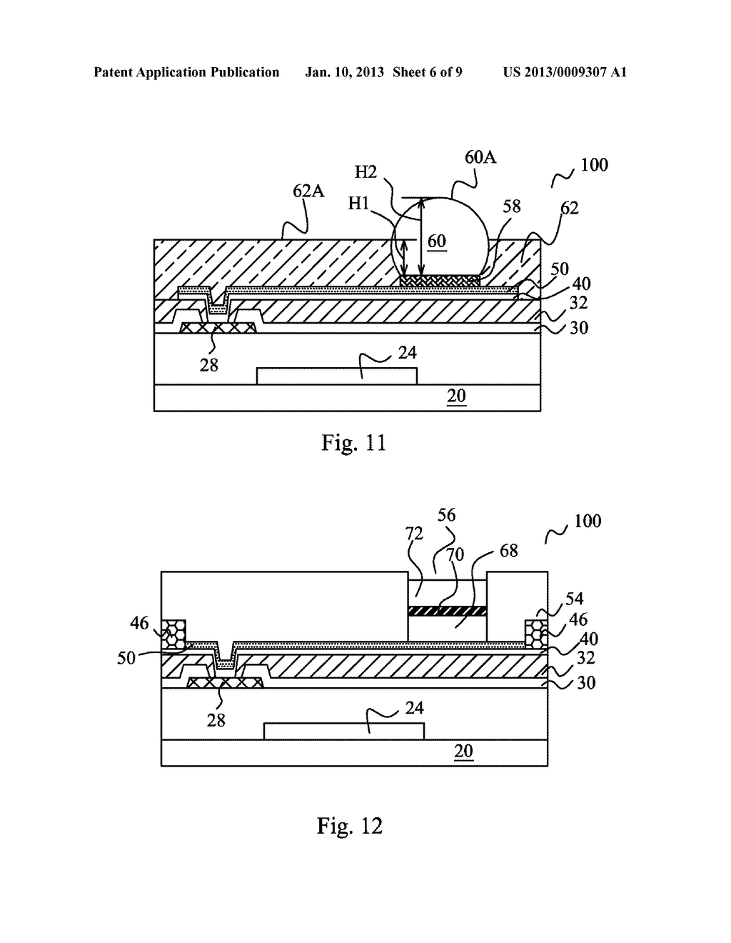 Forming Wafer-Level Chip Scale Package Structures with Reduced number of     Seed Layers - diagram, schematic, and image 07