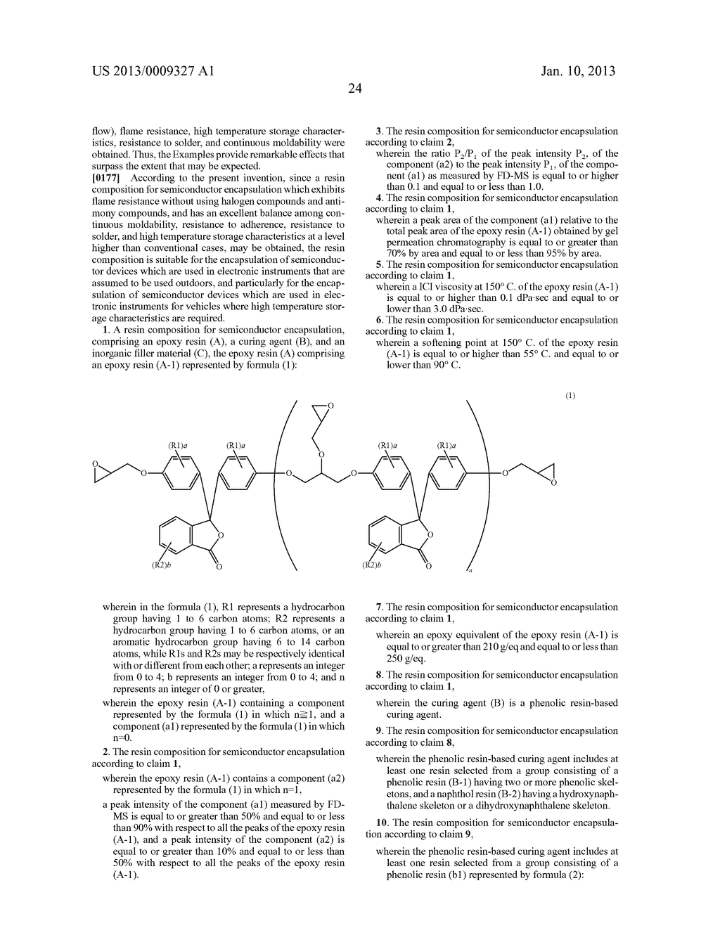 RESIN COMPOSITION FOR SEMICONDUCTOR ENCAPSULATION, AND SEMICONDUCTOR     DEVICE USING SAME - diagram, schematic, and image 28