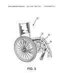 WHEELCHAIR ATTACHMENT WITH SELECTIVELY DEPLOYABLE SECONDARY FRONT WHEELS diagram and image