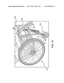 WHEELCHAIR ATTACHMENT WITH SELECTIVELY DEPLOYABLE SECONDARY FRONT WHEELS diagram and image
