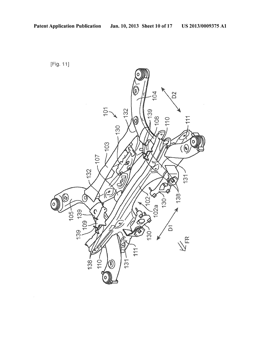 SUB-FRAME STRUCTURE OF VEHICLE AND MANUFACTURING METHOD THEREOF - diagram, schematic, and image 11