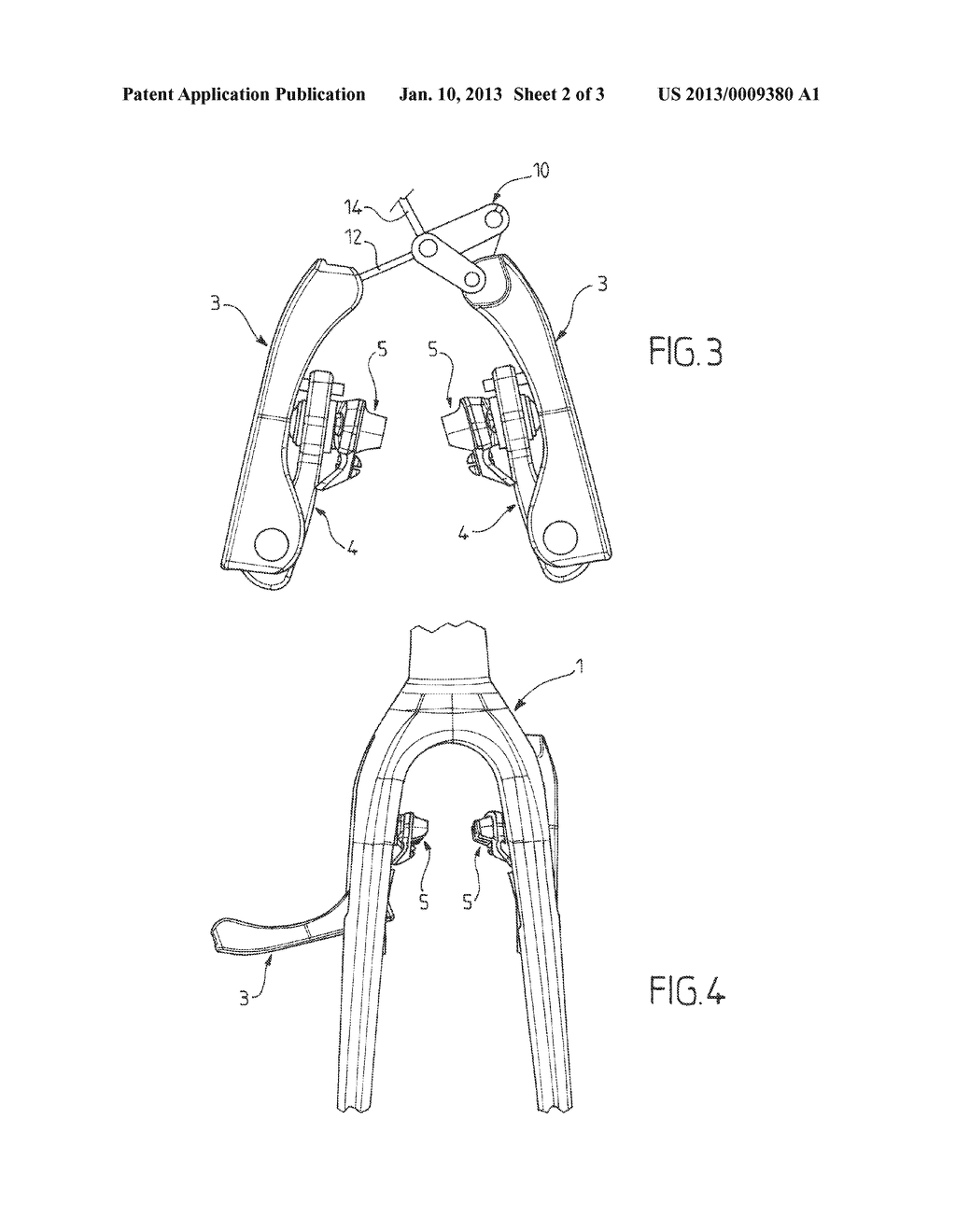 BICYCLE WHEEL CARRIER ASSEMBLY WITH BUILT-IN BRAKE - diagram, schematic, and image 03