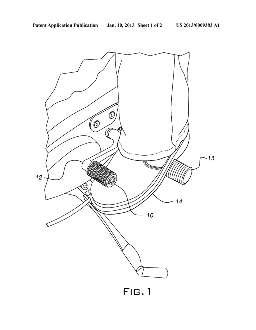 Motorcycle Gear Shifter Cover - diagram, schematic, and image 02