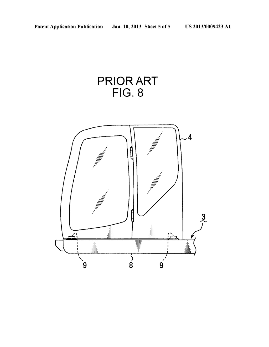 CONSTRUCTION MACHINE PROVIDED WITH CAB - diagram, schematic, and image 06