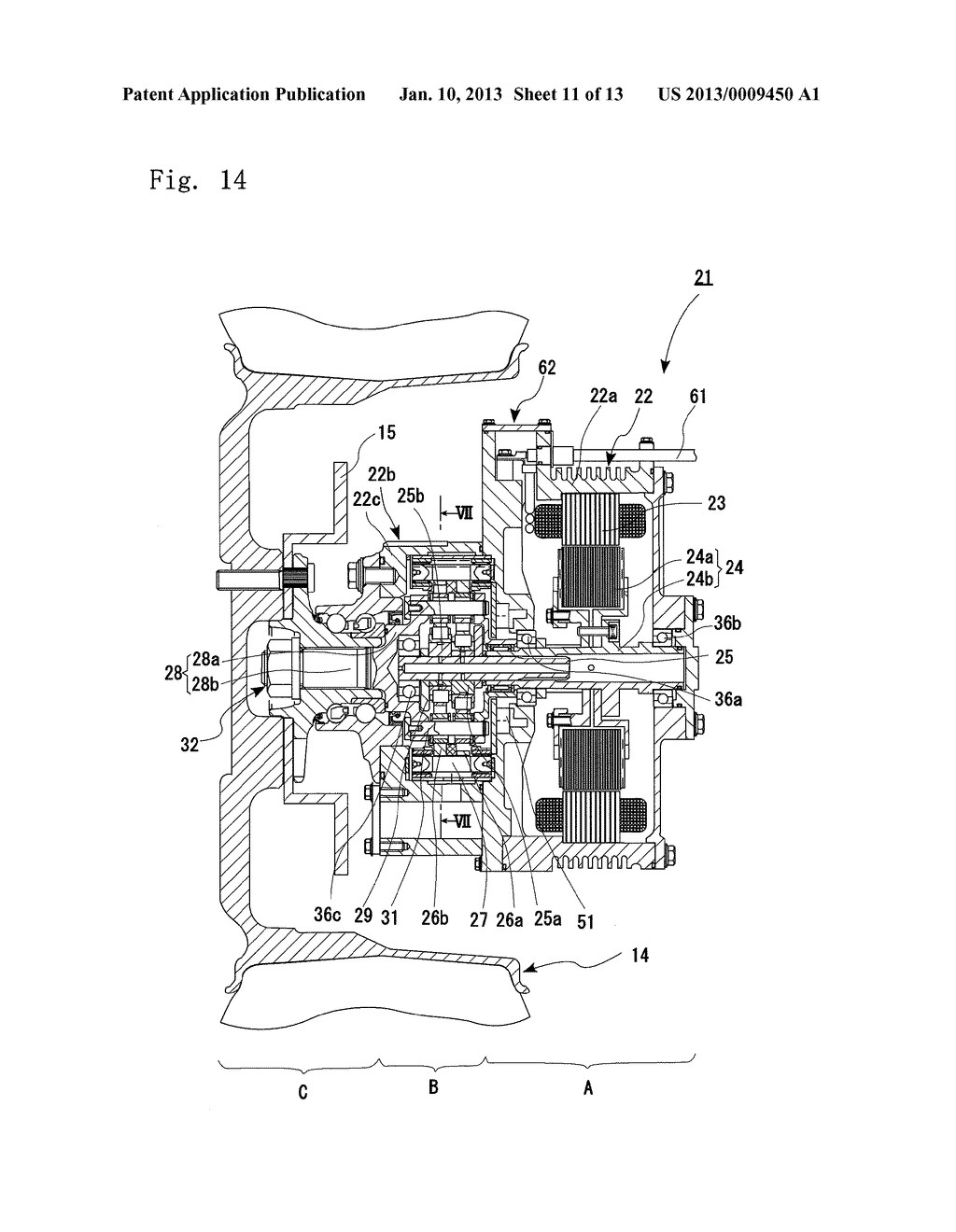 IN-WHEEL MOTOR-DRIVEN DEVICE - diagram, schematic, and image 12