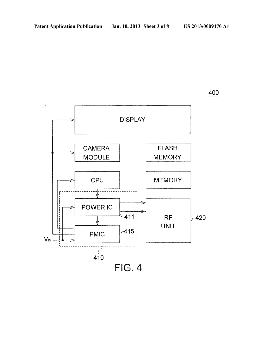 SYSTEM POWER INTEGRATED CIRCUIT AND ARCHITECTURE, MANAGEMENT CIRCUIT,     POWER SUPPLY ARRANGEMENT, AND PORTABLE APPARATUS - diagram, schematic, and image 04