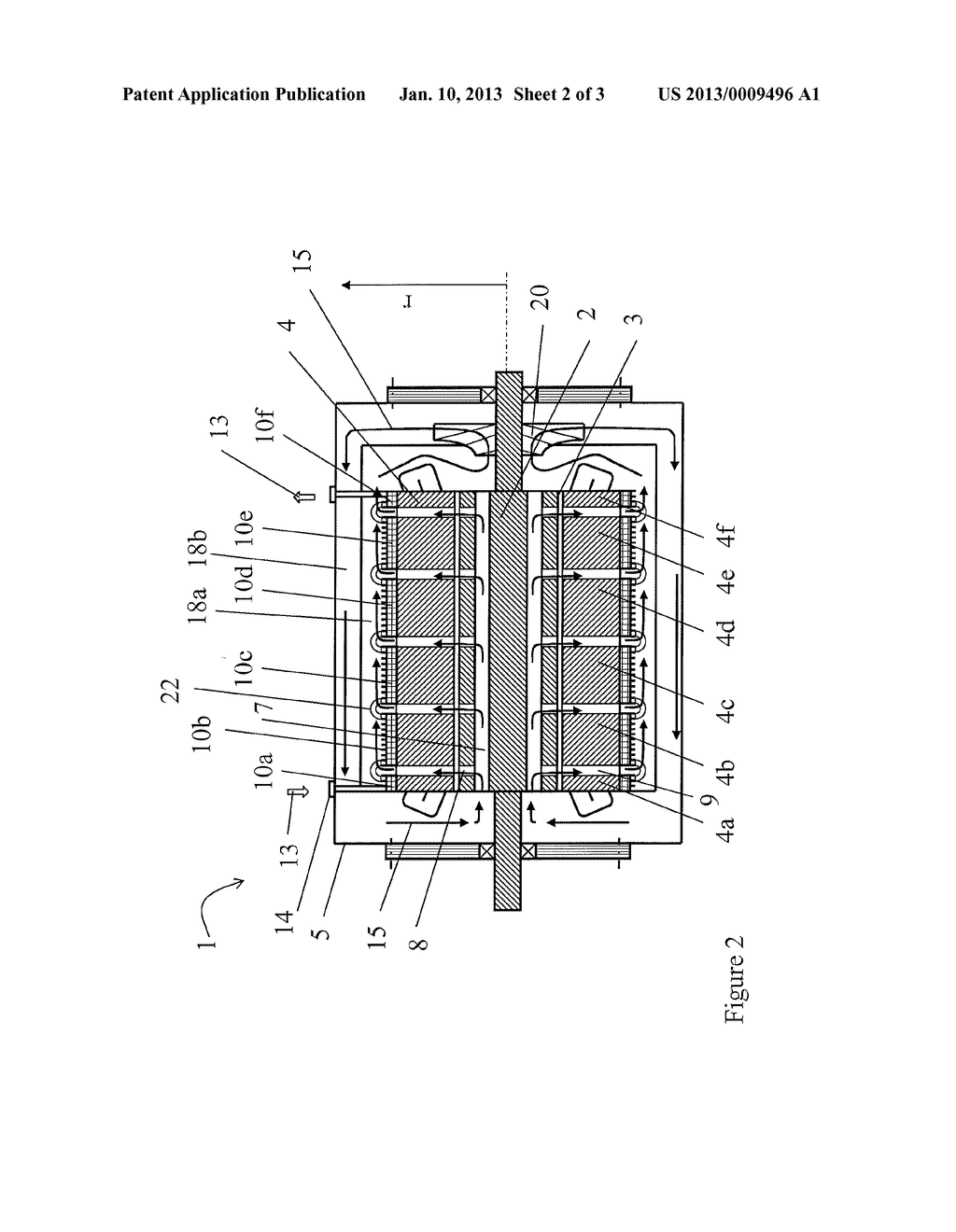 ARRANGEMENT AND METHOD FOR COOLING AN ELECTRICAL MACHINE - diagram, schematic, and image 03