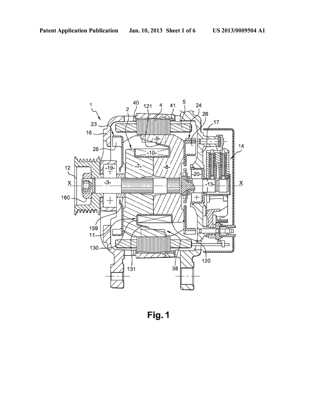 CLAW ROTOR EQUIPPED WITH AN INSULATOR FOR AN EXCITATION COIL AND MAGNETS,     AND ROTARY ELECTRICAL MACHINE EQUIPPED WITH A CLAW ROTOR - diagram, schematic, and image 02