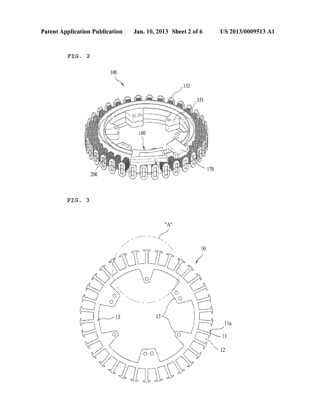 STATOR ASSEMBLY FOR MOTOR - diagram, schematic, and image 03